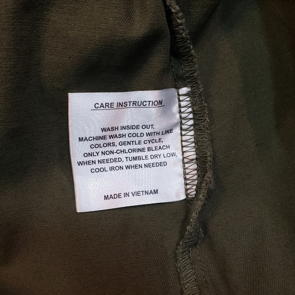 NWT Nine West Olive Green Cargo Utility Jacket Size XL - Picture 15 of 16